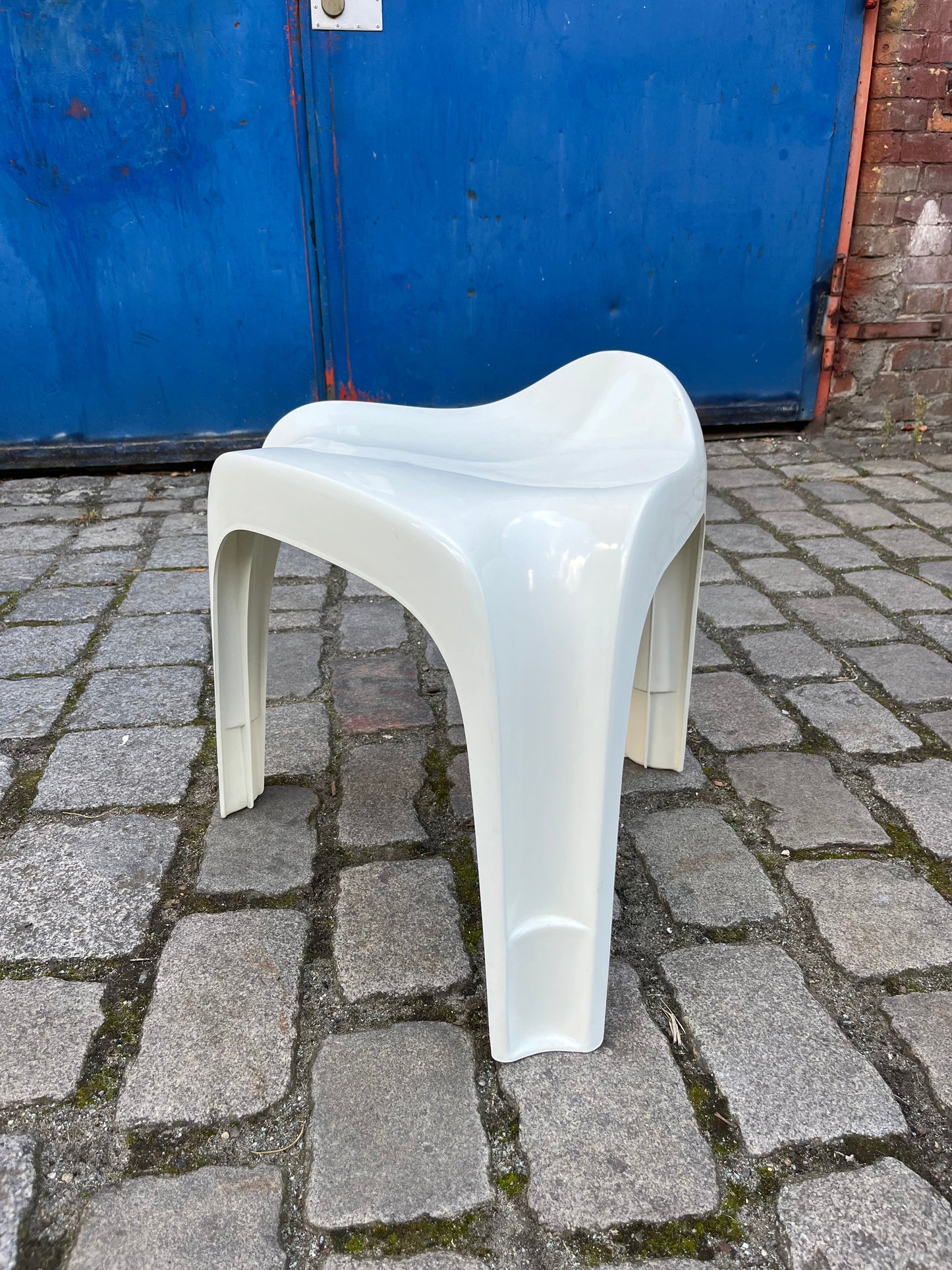 Stapelhocker Taboret weiß von Alexander Begge für Casala