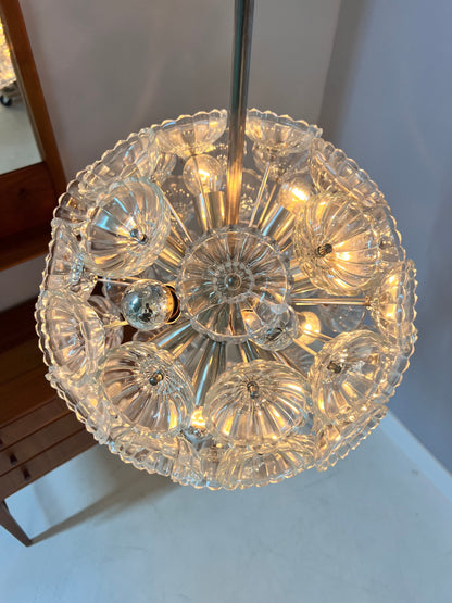 Vintage chandelier "Dandelion" GDR 60s