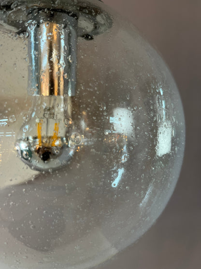 Kugellampe Einschlussglas Chrom von Glashütte Limburg