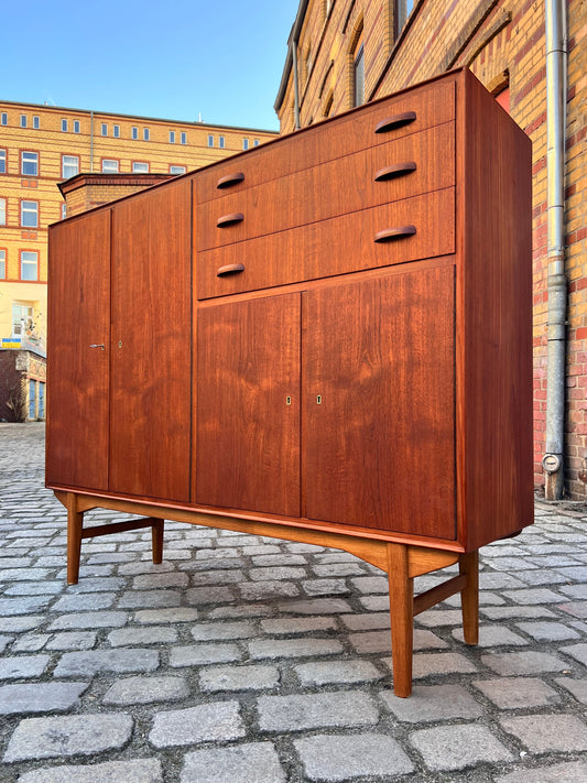 Vintage Highboard Teak aus Dänemark