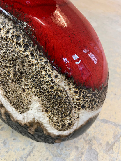 Vintage Bodenvase 102/50 von Dümler und Breiden rotbraun
