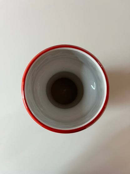 Vase 635/2 rot von Royal Porzellan Bavaria KPM