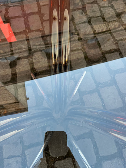 Vintage Esstisch Rauchglas von Gastone Rinaldi für Gastone Rinaldi