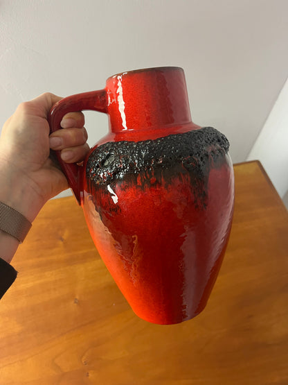Vintage Karaffe 223 Fat Lava von Kreutz Keramik