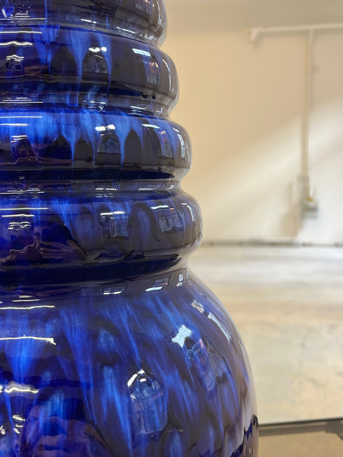 Vintage Vase 269-40 blau verlaufend von Scheurich