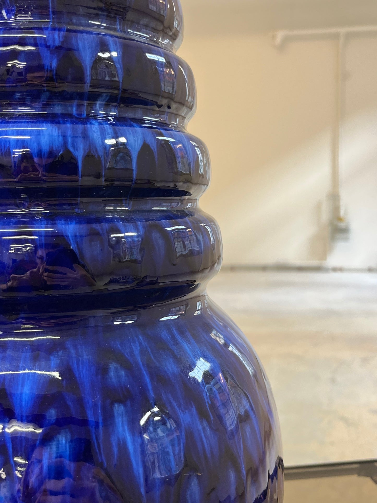 Vintage Vase 269-40 blau verlaufend von Scheurich