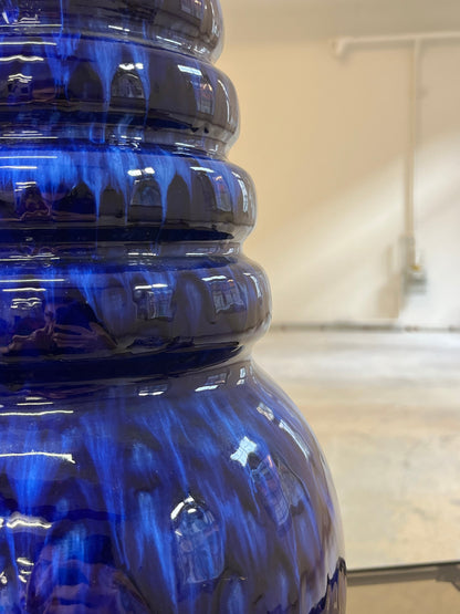 Vintage Vase 269-40 blau verlaufend von Scheurich