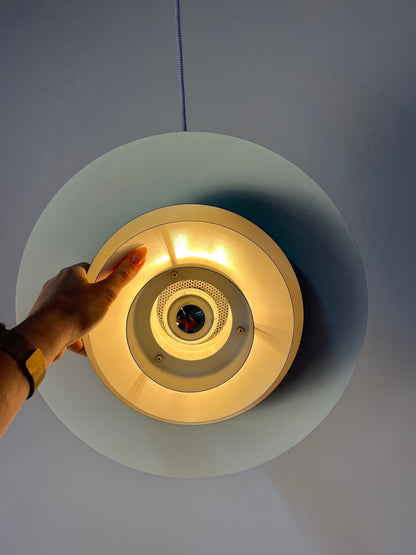 Vintage Hängelampe DE-LUX von Design Light grau