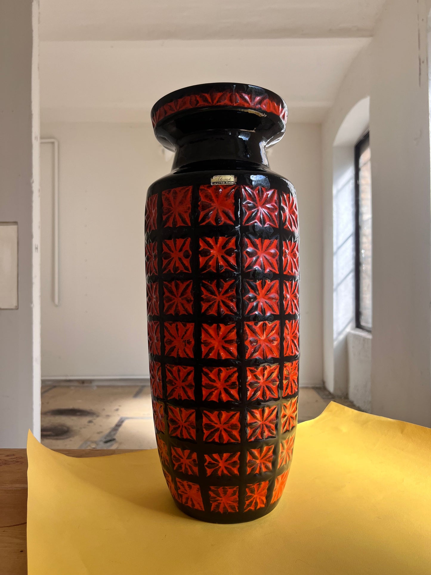 Vintage floor vase Europ Linie by Scheurich West Germany