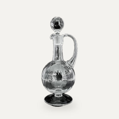 Carafe en verre vintage à décor Swirl, Murano Italie