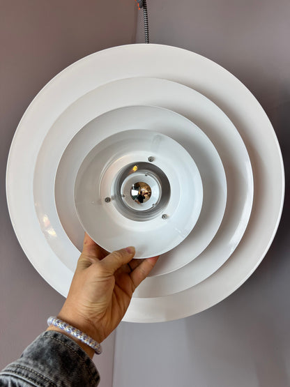 Lamellenlampe weiß Hochglanz