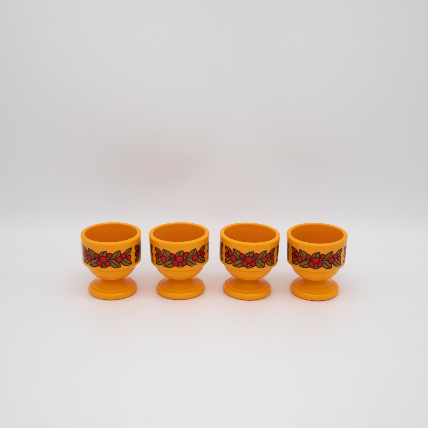 Set von 4 Vintage Eierbecher von Emsa, Space Age