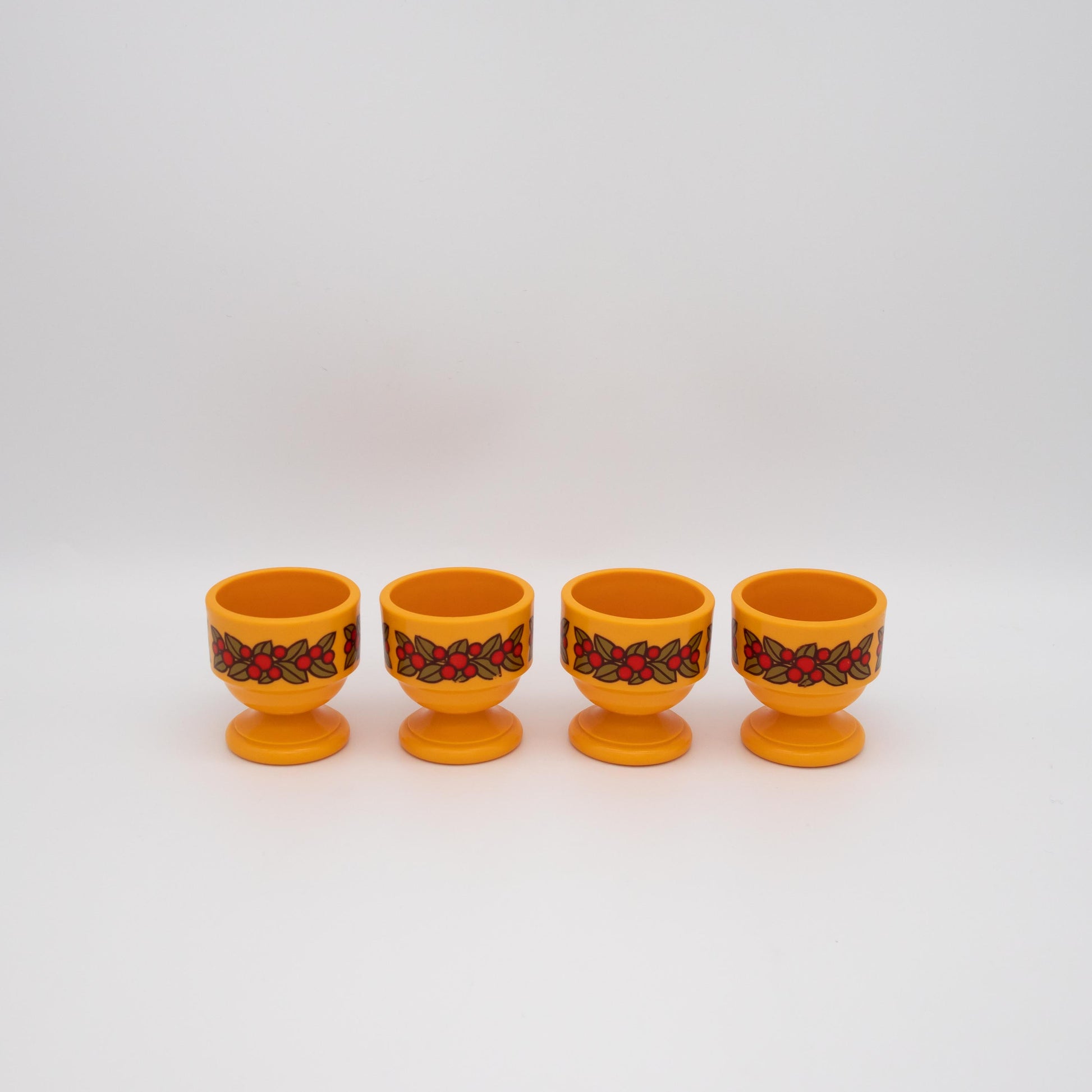 Set von 4 Vintage Eierbecher von Emsa, Space Age