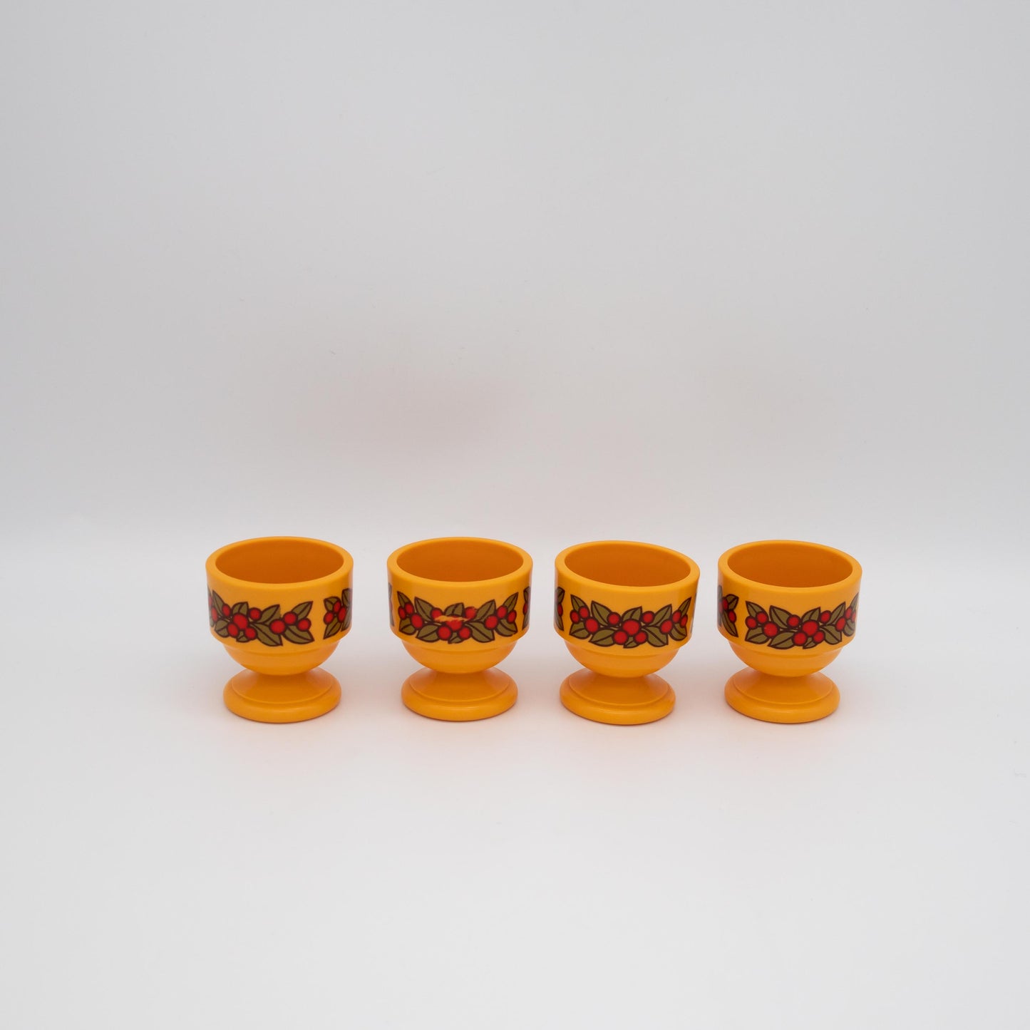 Set von 4 Vintage Eierbecher von Emsa, Space Age