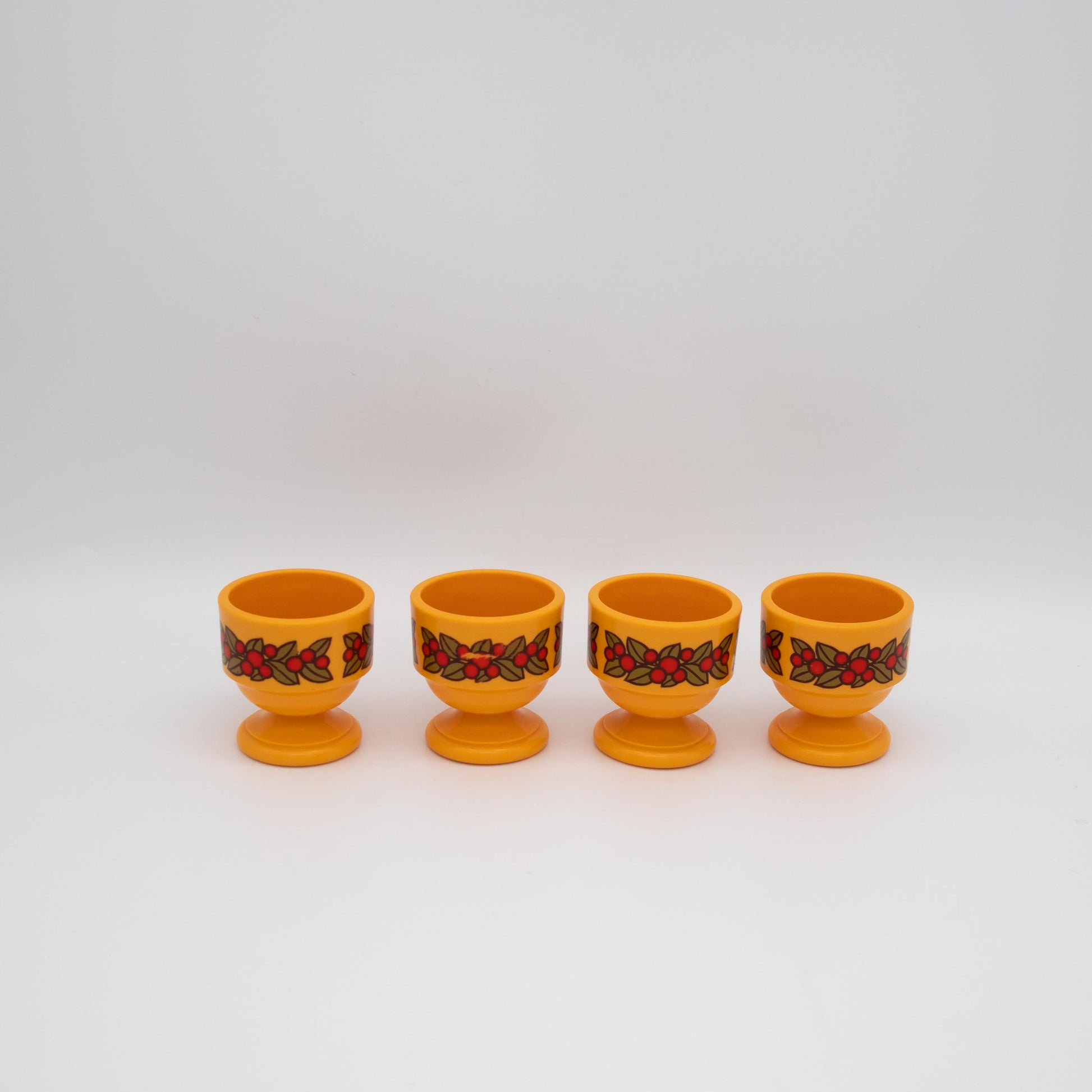 Set von 4 Vintage Eierbecher von Emsa, Space Age