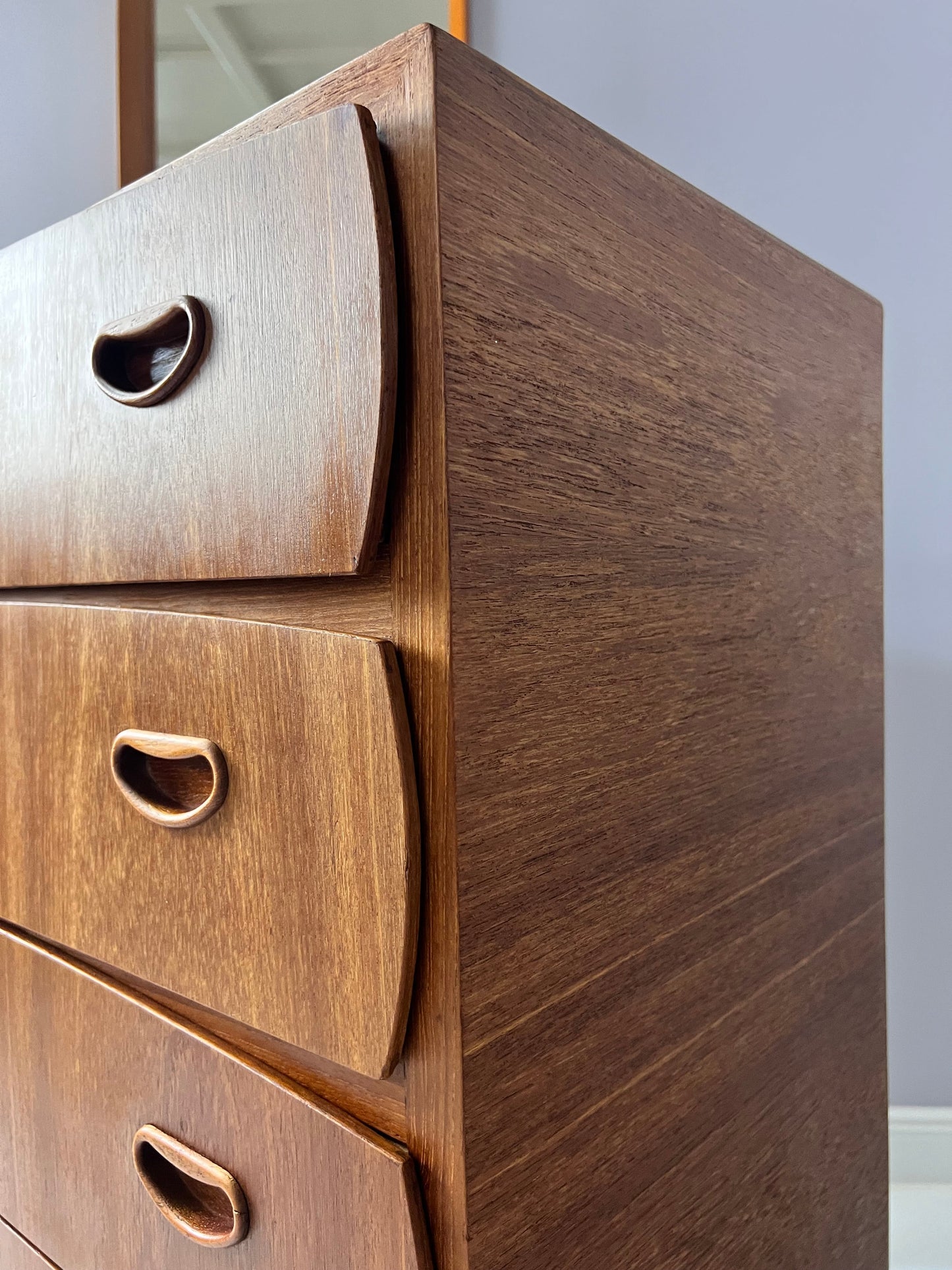 Vintage teak chest of drawers from Denmark