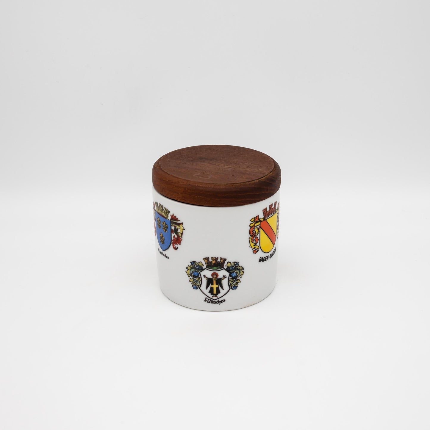 Vintage Tabakdose mit Wappen von Gerold Porzellan