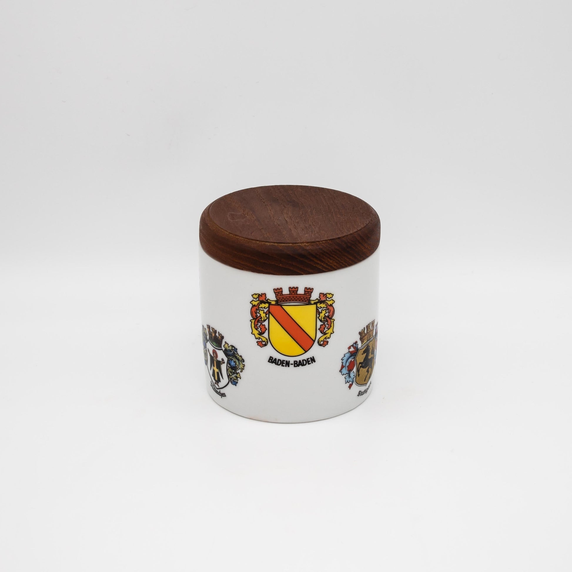 Vintage Tabakdose mit Wappen von Gerold Porzellan