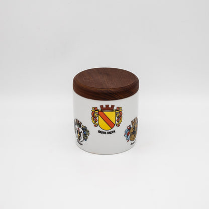 Vintage Tabakdose mit Wappen von Gerold Porzellan
