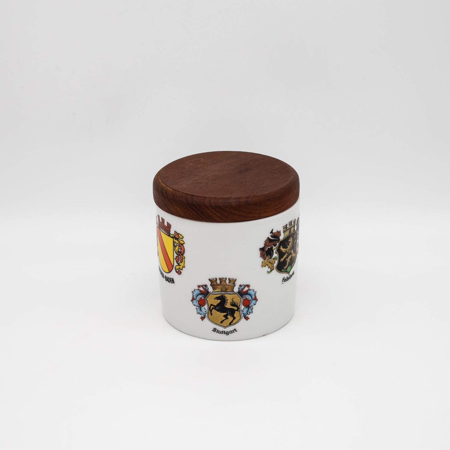 Vintage Tabakdose mit Wappen von Gerold Porzellan
