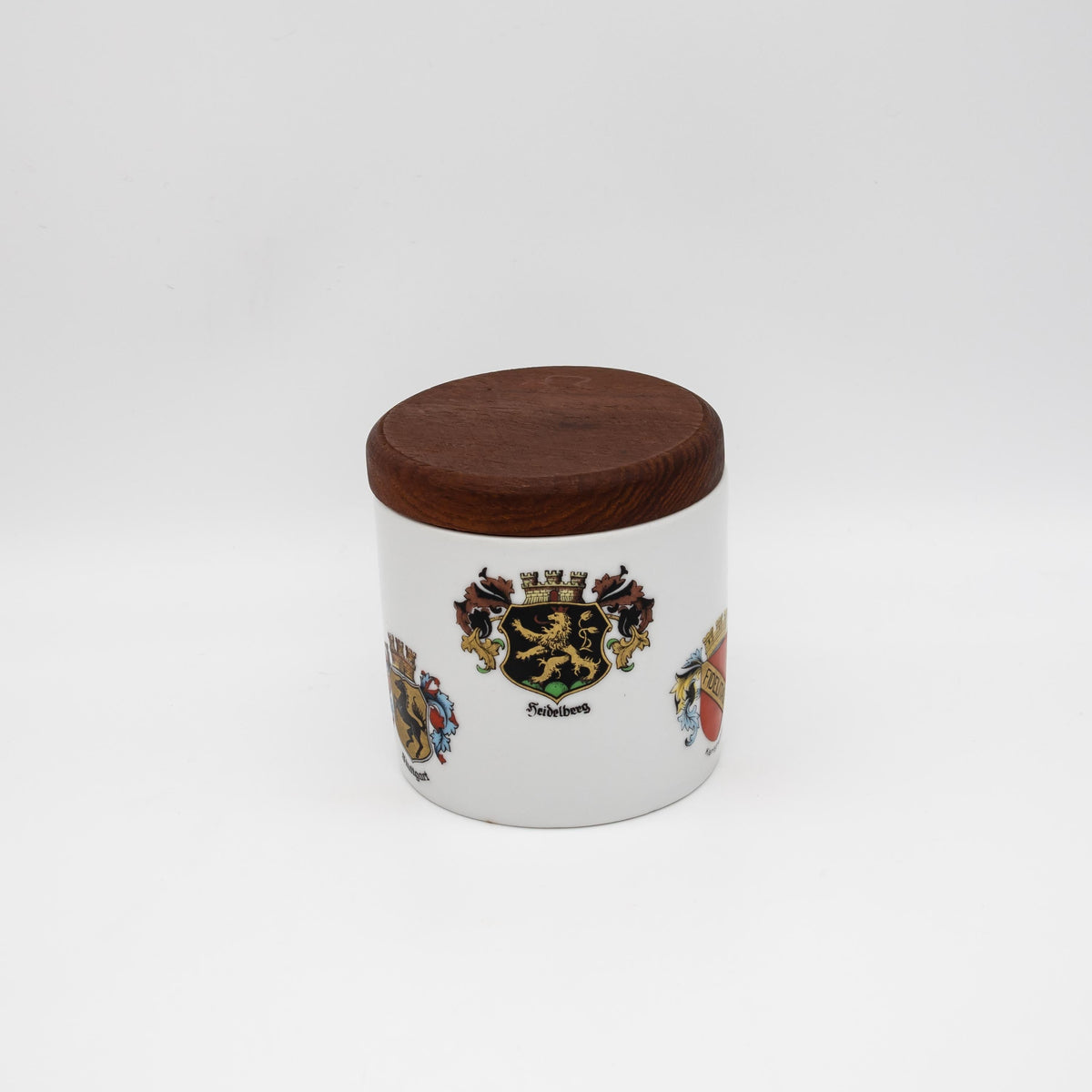 Vintage Tabakdose mit Wappen von Gerold Porzellan