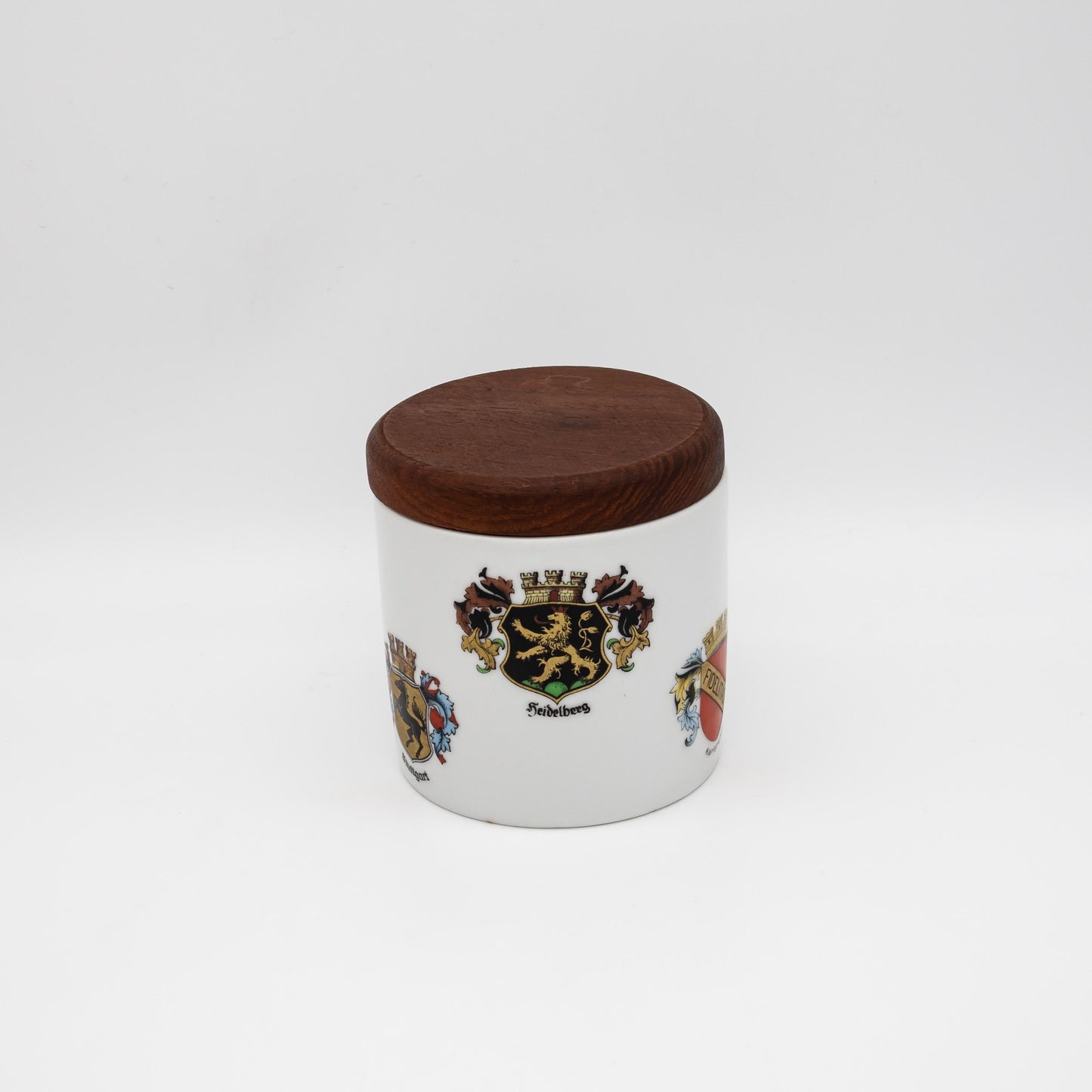 Vintage Tabakdose mit Wappen von Gerold Porzellan