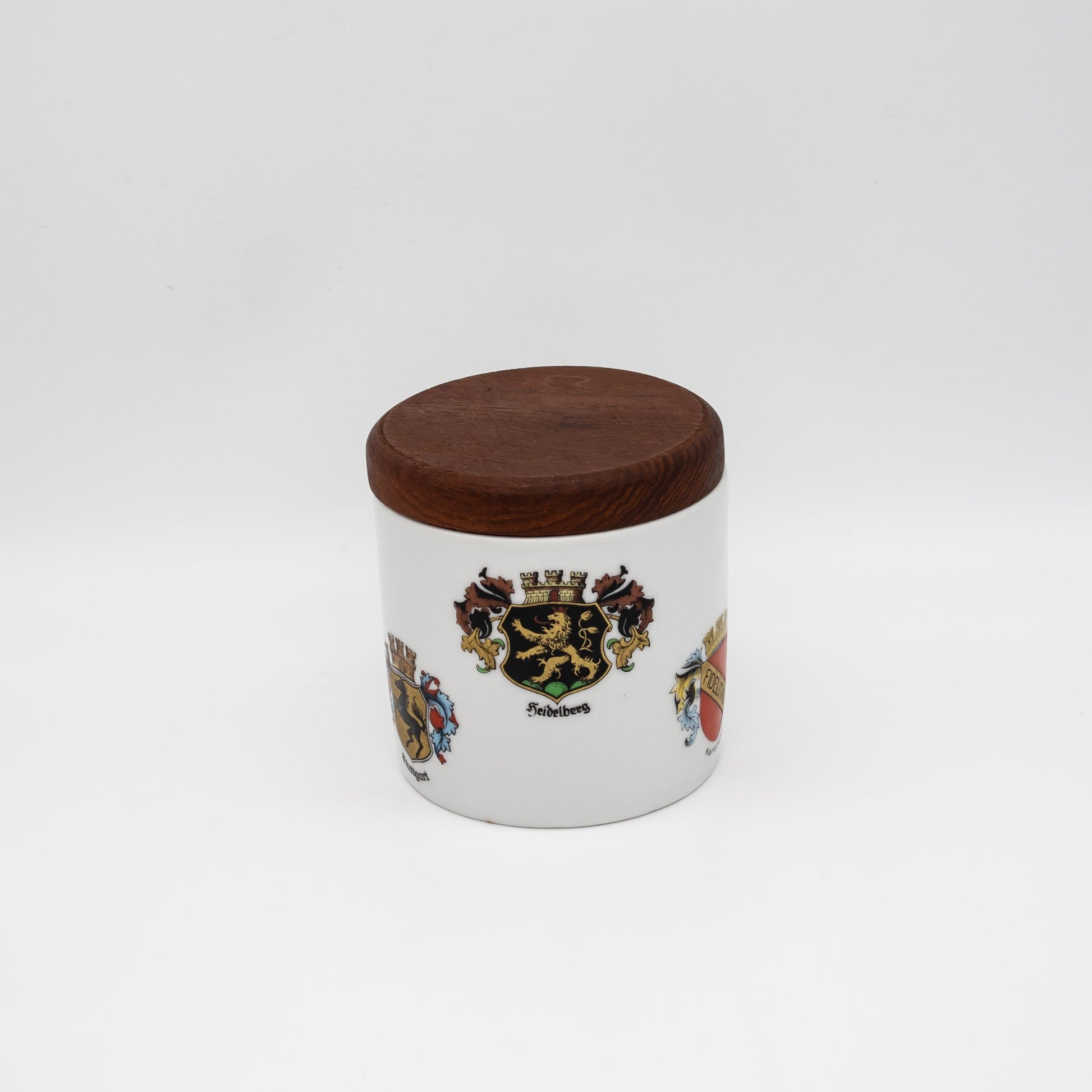 Vintage Tabakdose mit Wappen von Gerold Porzellan
