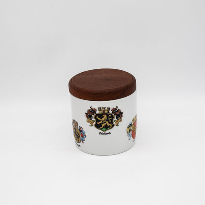 Vintage Tabakdose mit Wappen von Gerold Porzellan