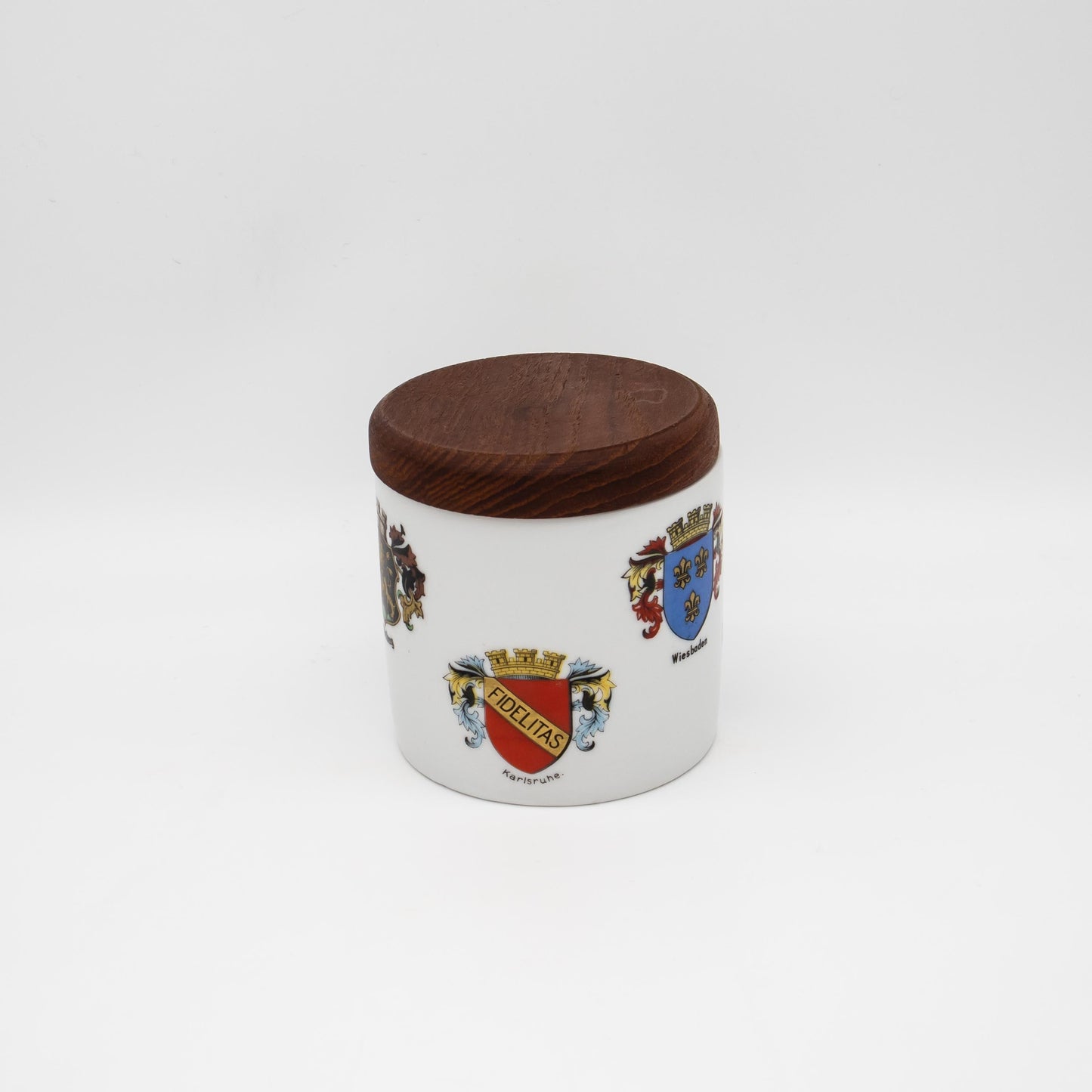 Vintage Tabakdose mit Wappen von Gerold Porzellan