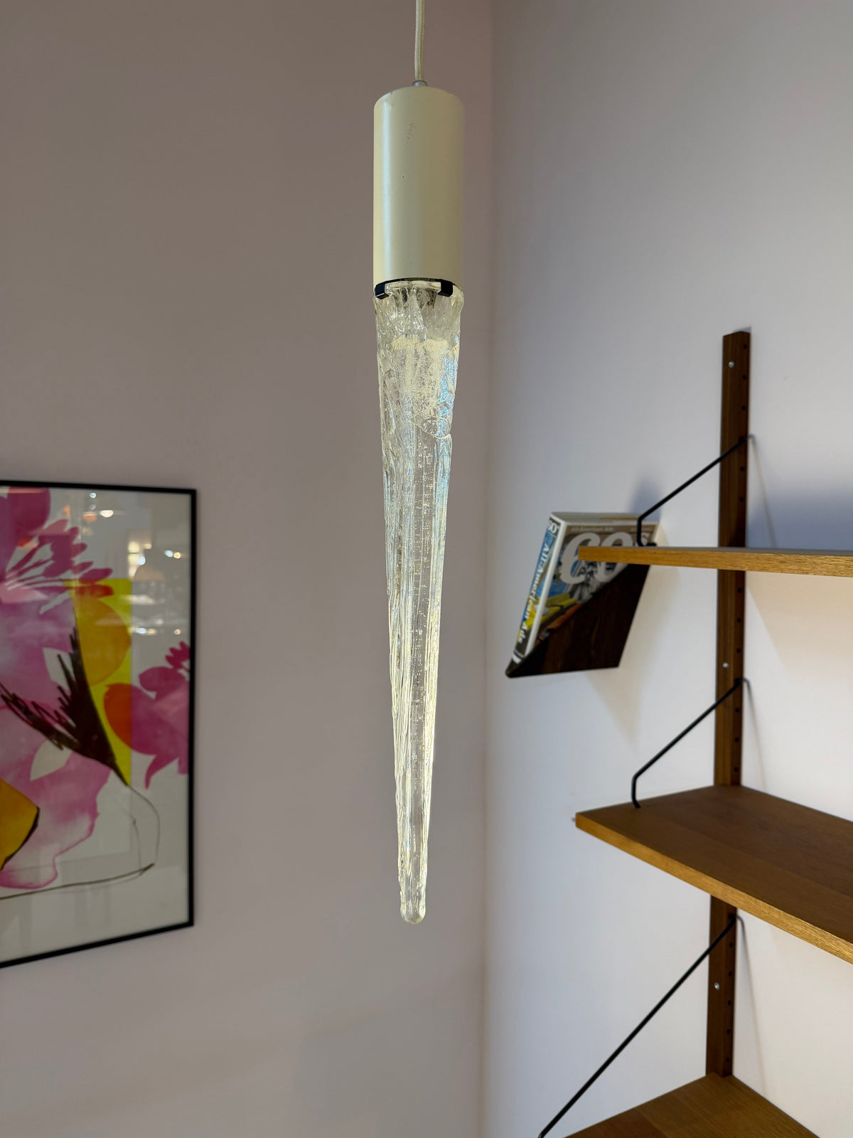 Eiszapfen Hängeleuchte von Davids Lampe, Space Age Design