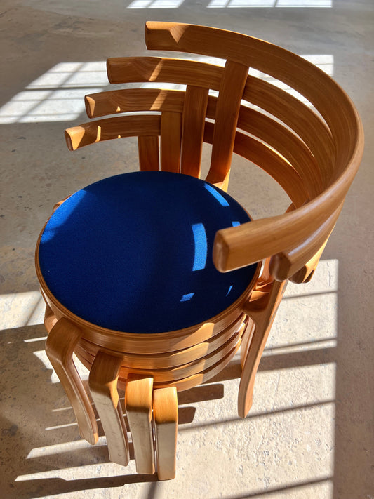 Vintage Armlehnstuhl Serie 8000 von Thygesen und Sørensen für Magnus Olesen blau