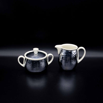 Vintage Milchkännchen und Zuckerdose von Bauscher Weiden