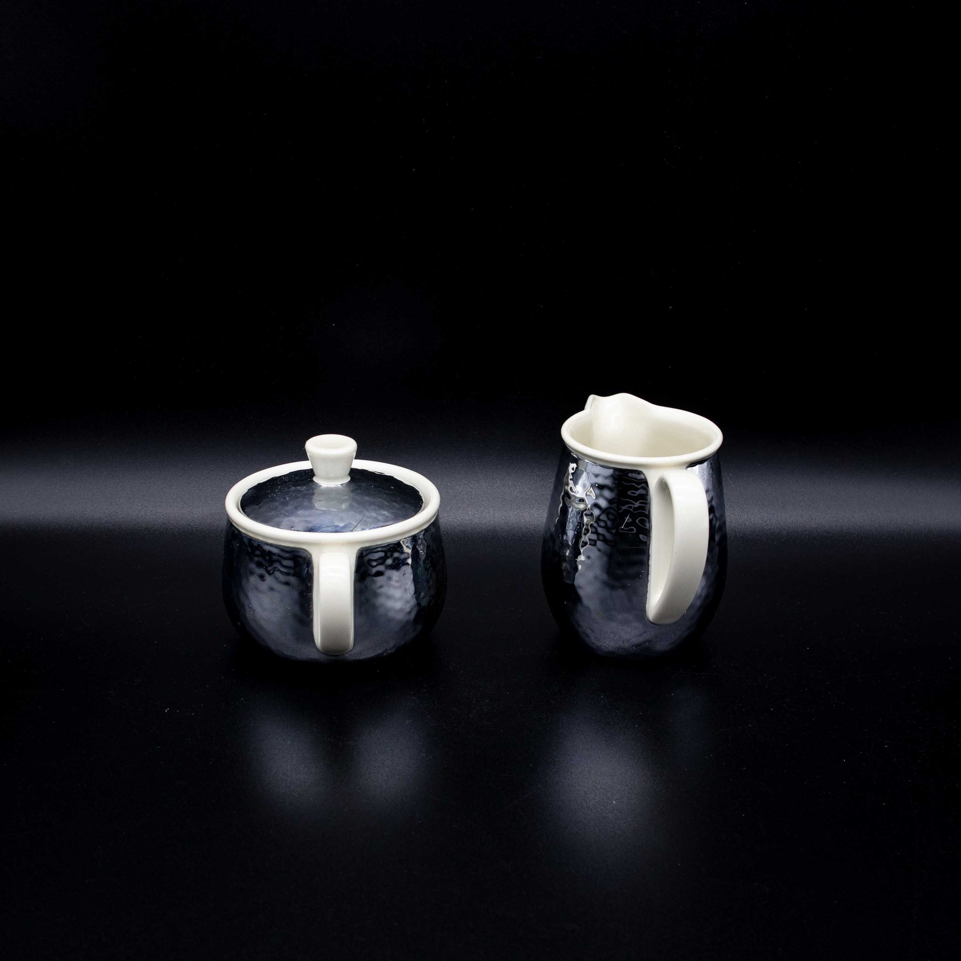 Vintage Milchkännchen und Zuckerdose von Bauscher Weiden