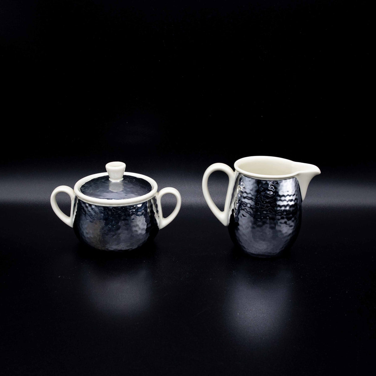 Vintage Milchkännchen und Zuckerdose von Bauscher Weiden