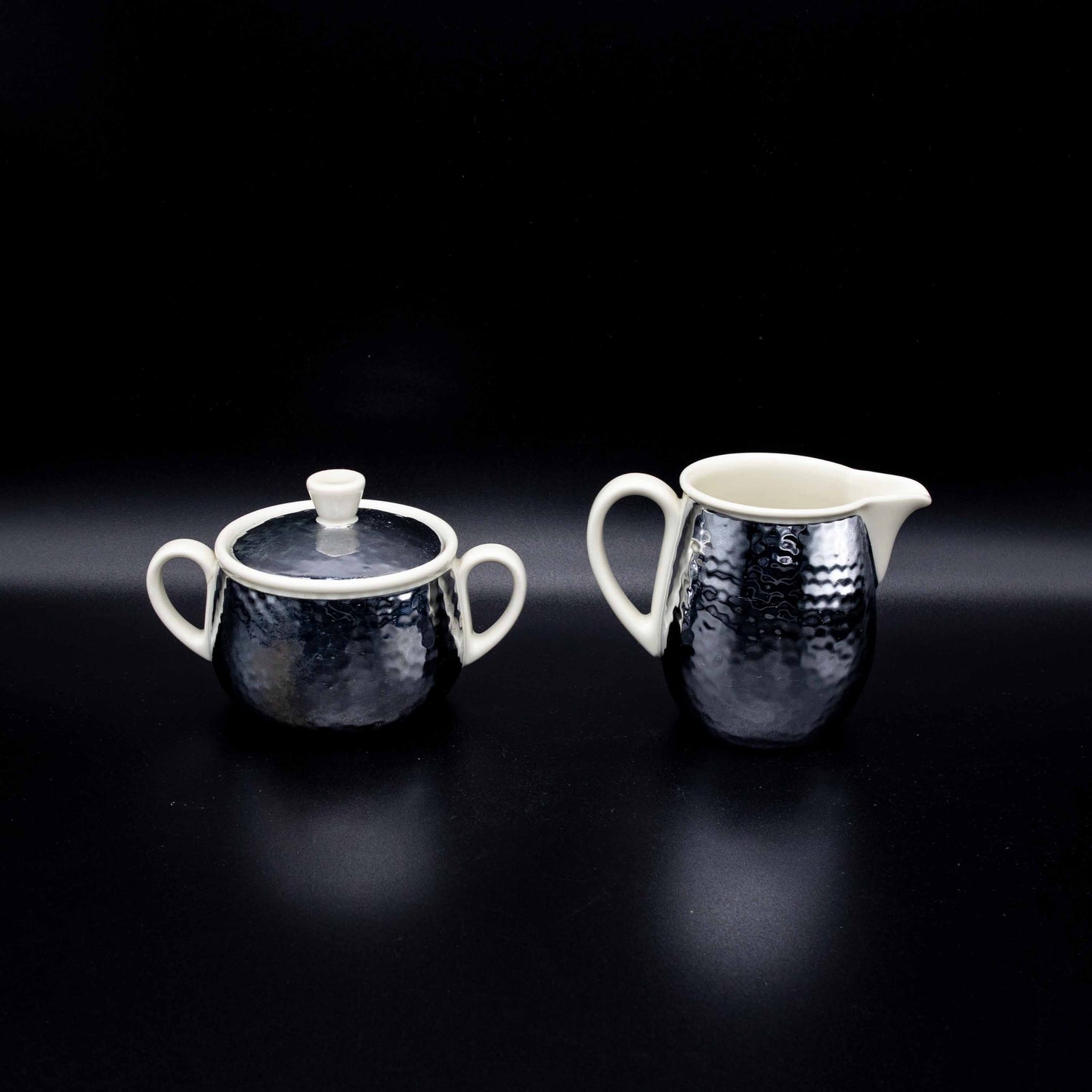 Vintage Milchkännchen und Zuckerdose von Bauscher Weiden