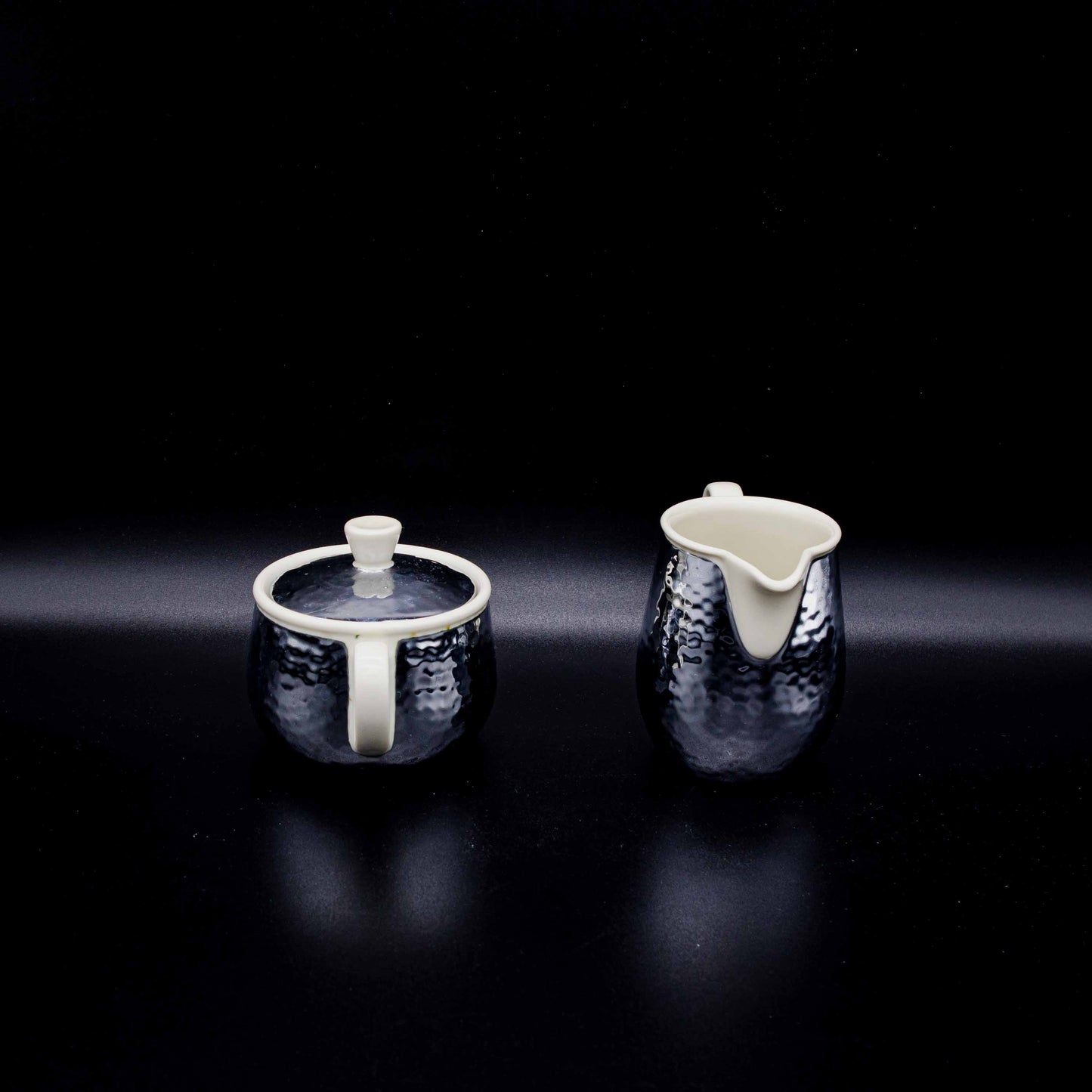 Vintage Milchkännchen und Zuckerdose von Bauscher Weiden