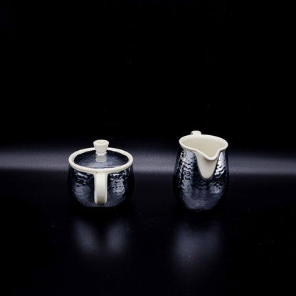 Vintage Milchkännchen und Zuckerdose von Bauscher Weiden