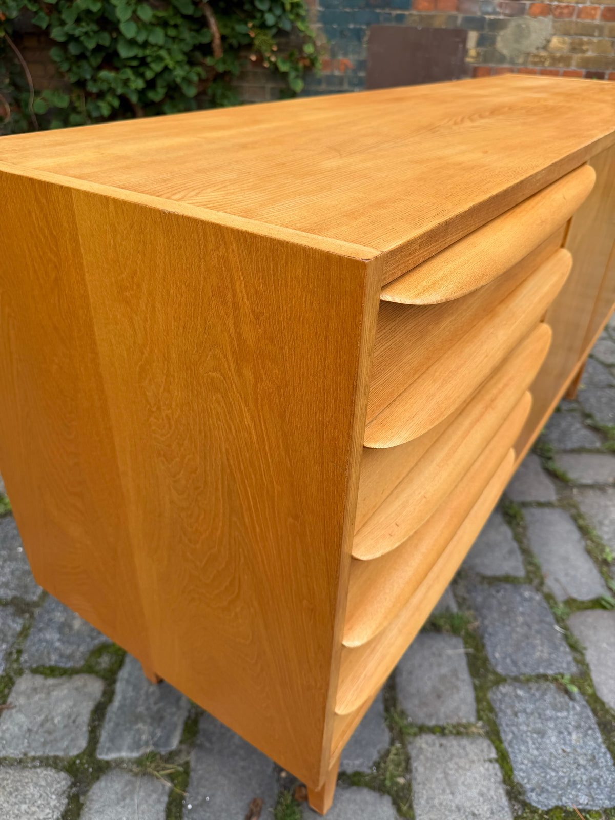 Vintage Sideboard Typ 602/K Esche von Franz Ehrlich für Hellerau