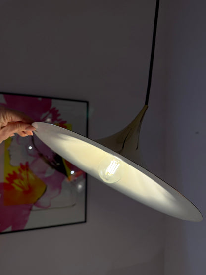 Hängeleuchte "Trompetenlampe" gold von Claus Bonderup und Torsten Thorup für Fog und Mørup