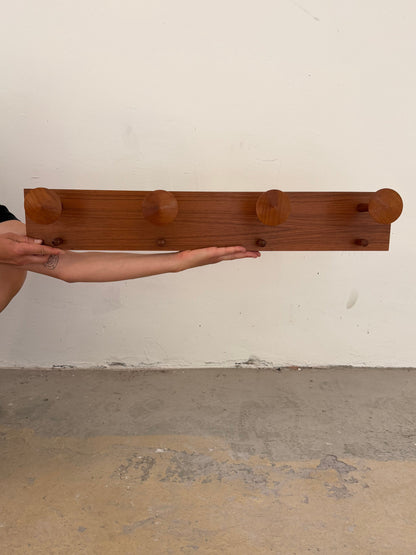 Vintage Garderobe aus Teak, Dänemark 60er Jahre