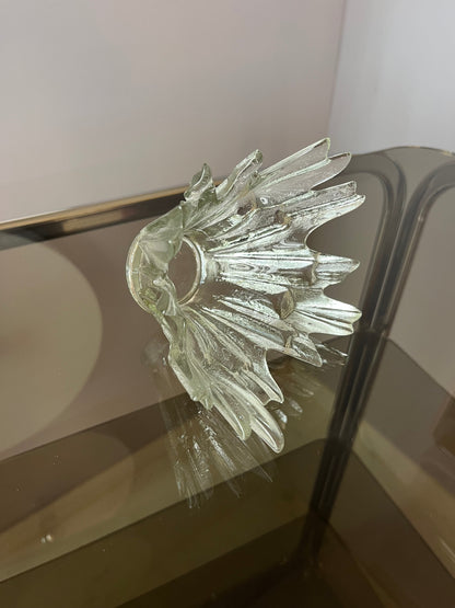 Vintage Kerzenhalter Revontulet Glas von Tauno Wirkkala für Humppila