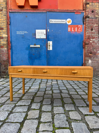 Vintage Lowboard aus Eiche, Dänemark 60er Jahre