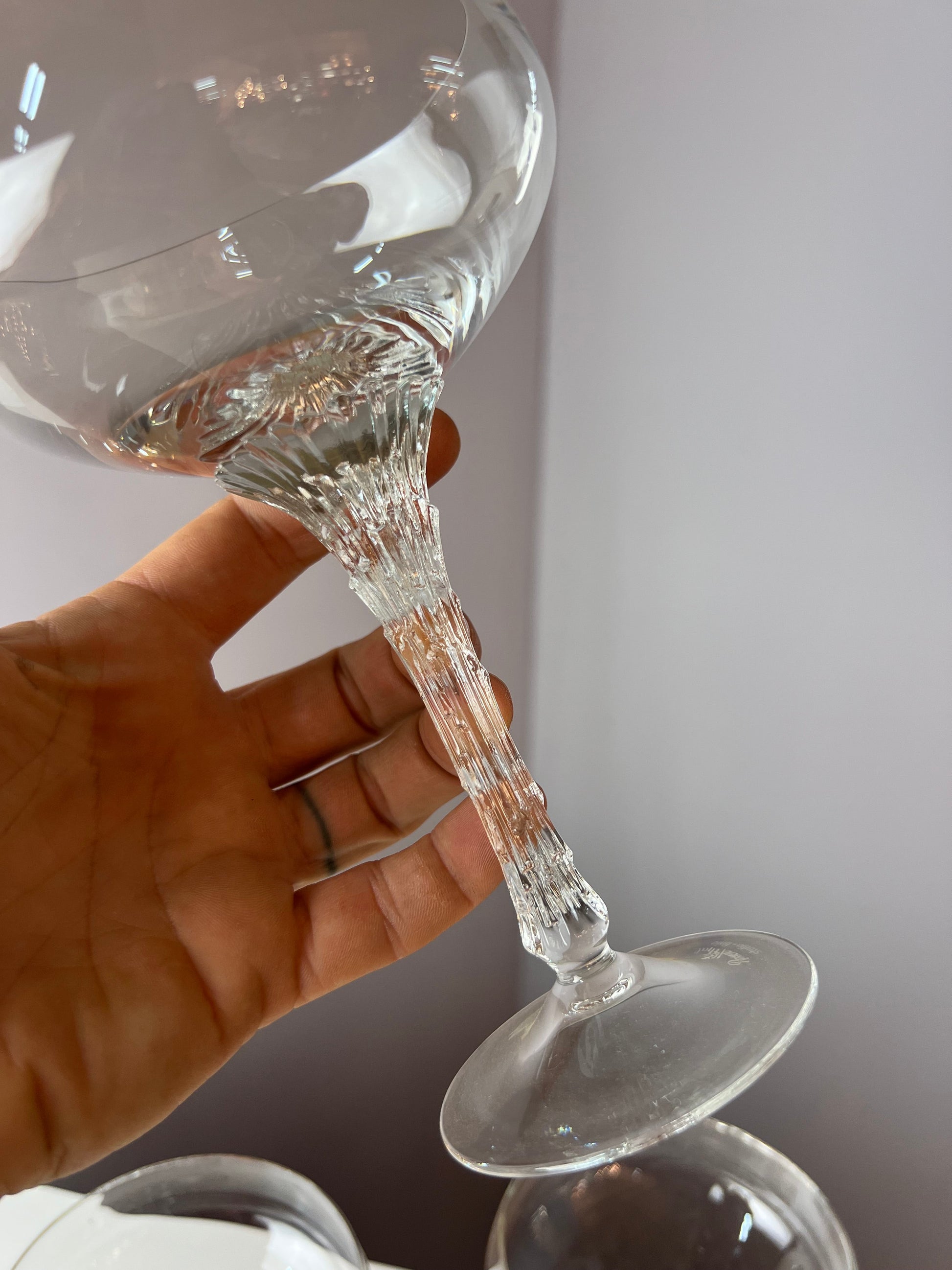 Vintage Weinglas Split von Pavel Hlava für Rosenthal Studio Linie Set von 4