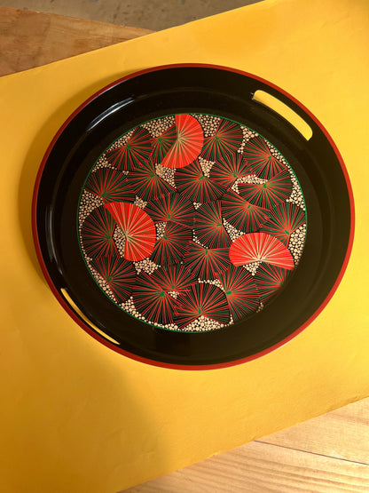 Vintage Lacktablett Shōwa Periode Japan 70er