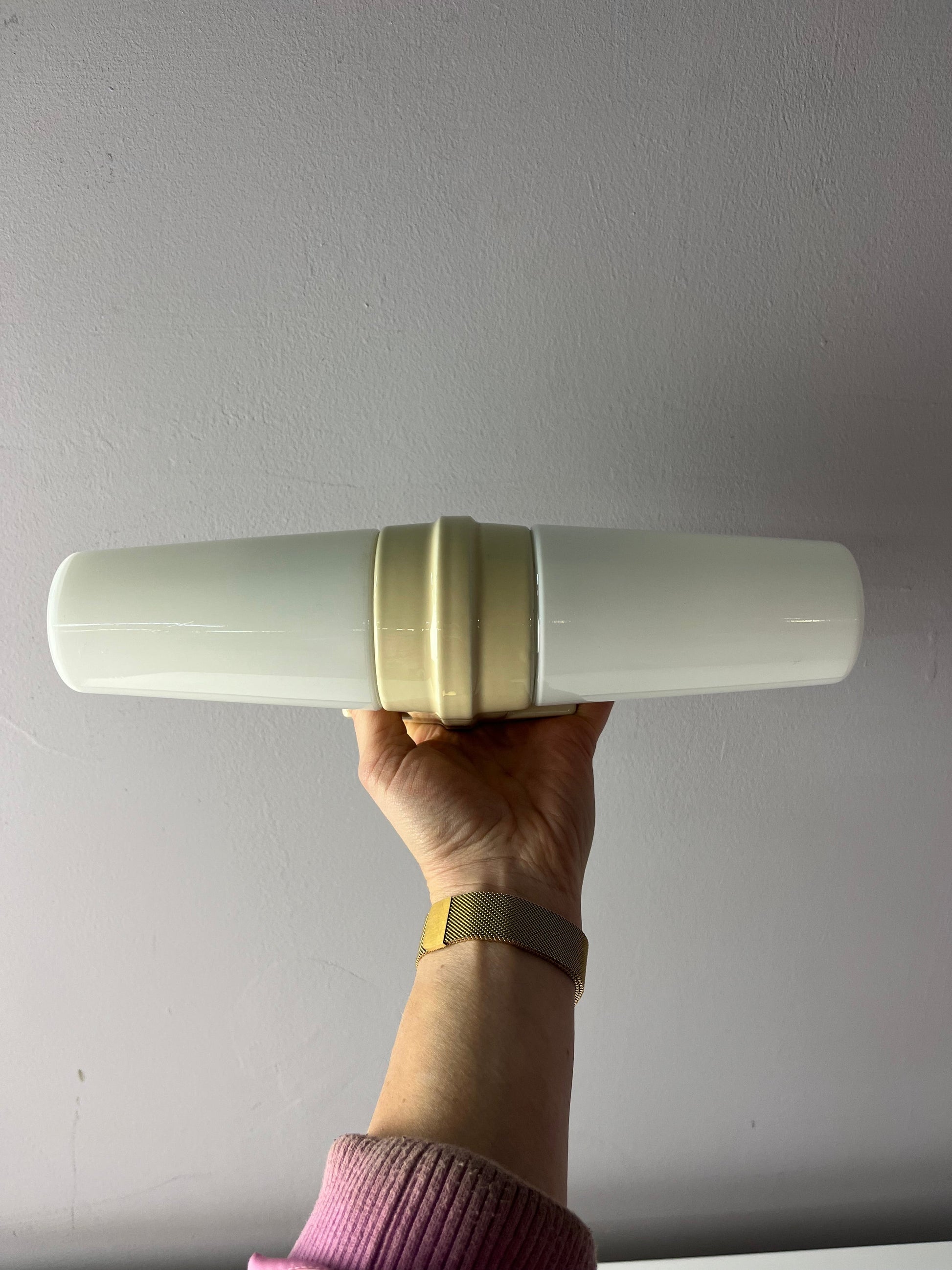 Vintage Wandlampe Modell 6060 von Sigvard Bernadotte für Ifö creme