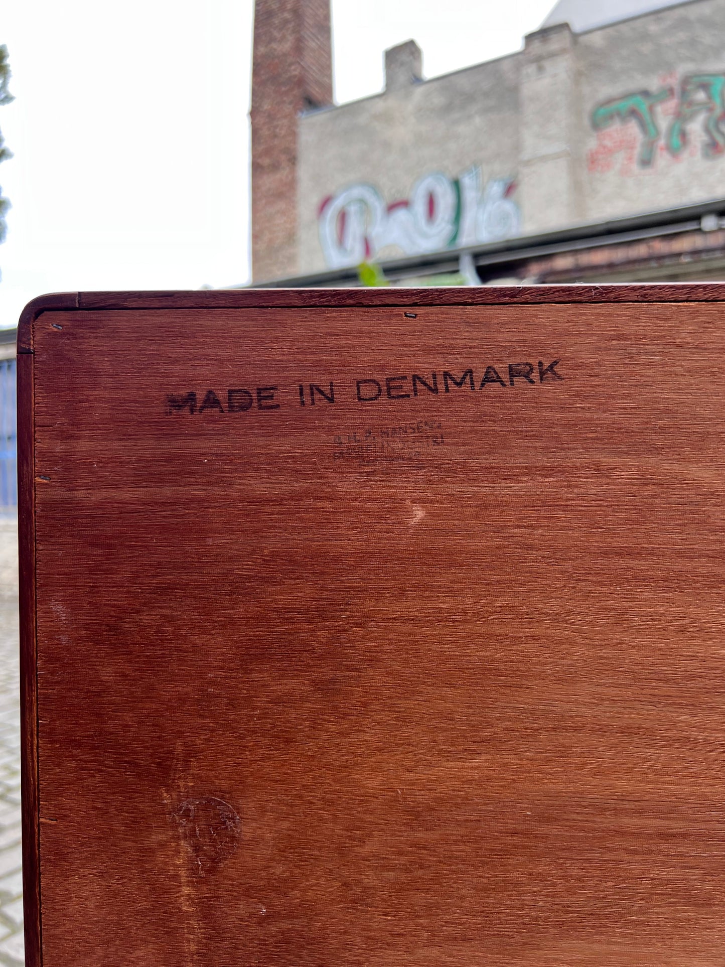 Vintage Highboard Teak von H.P. Hansen aus Dänemark