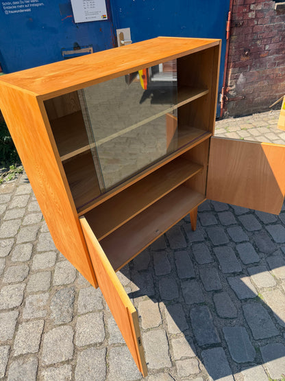 Vintage Vitrinenschrank 602/D Esche von Franz Ehrlich für Hellerau