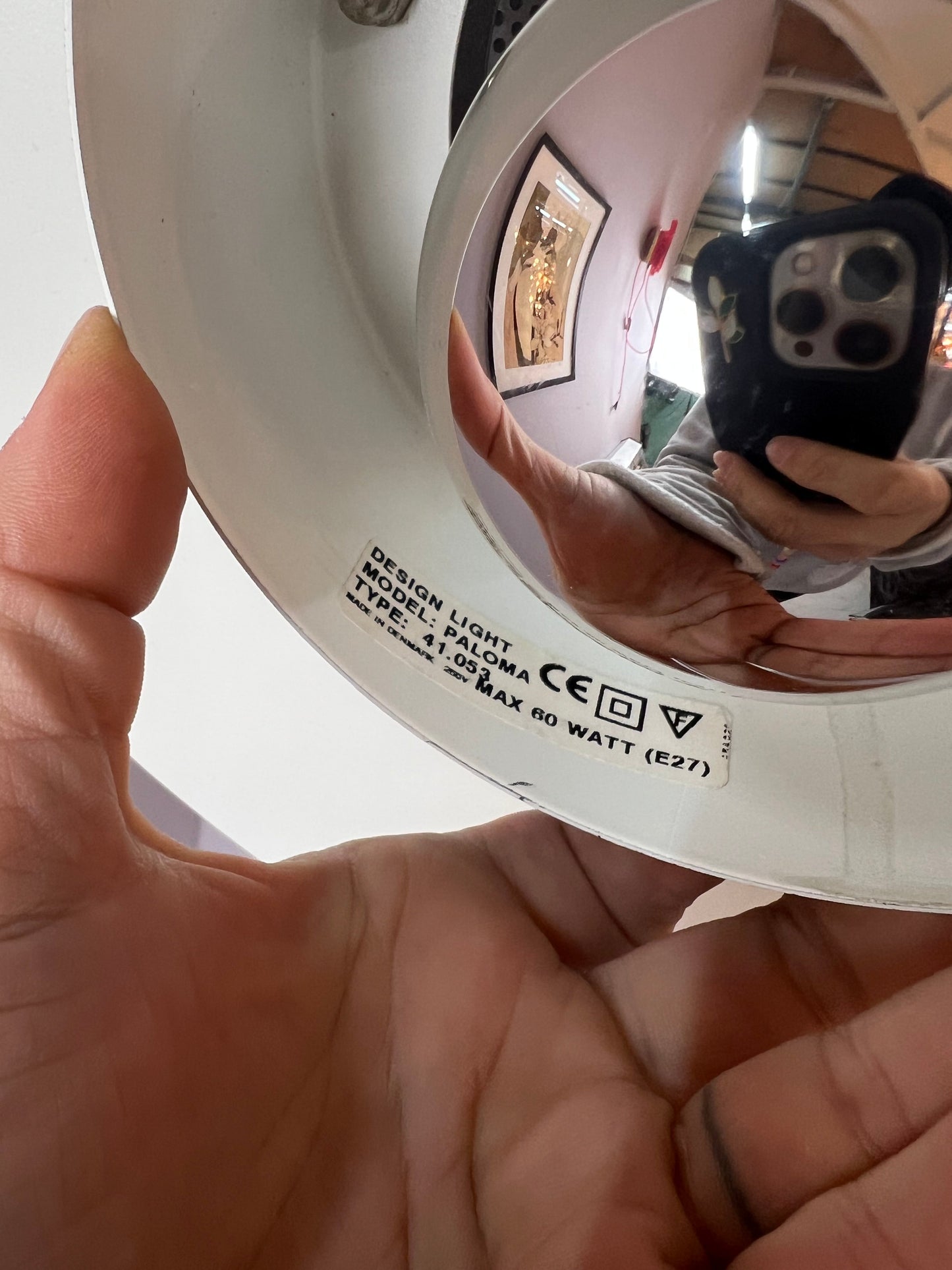 Vintage Lamellenlampe Paloma von Design Light