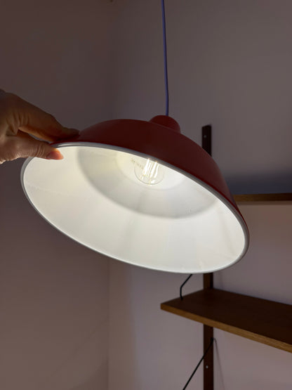 Pendelleuchte Emaille Orangerot von Louis Poulsen