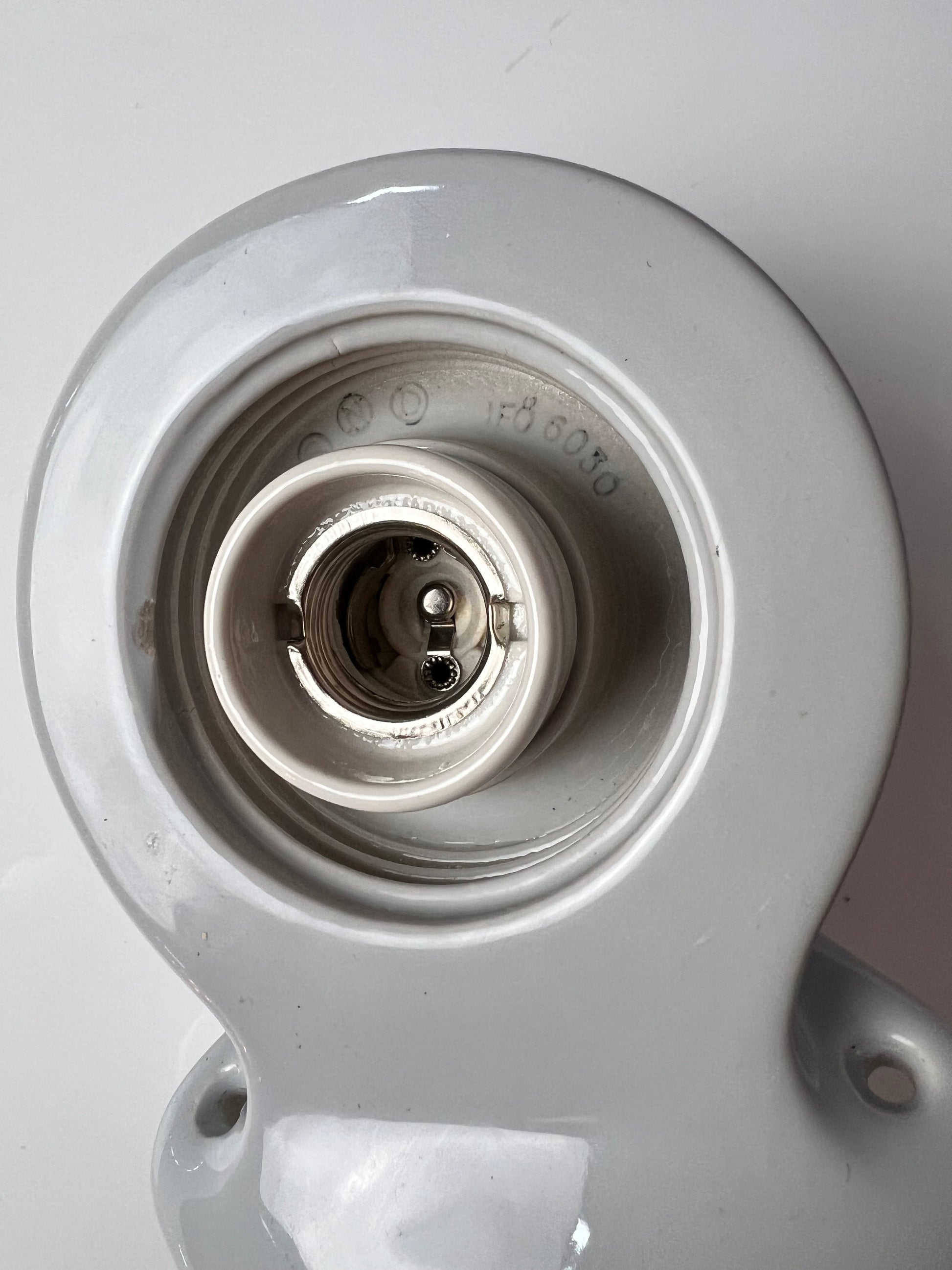 Vintage Wandlampe Modell 6030 grau von Sigvard Bernadotte für Ifö